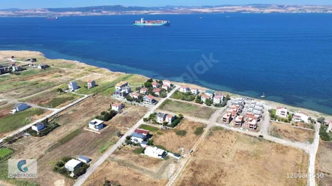 ÇANAKKALE LAPSEKİ ÇARDAK SAHİLDE SATILIK VİLLA ARSASI