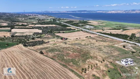 ÇANAKKALE LAPSEKİ ÇARDAK BOĞAZ VE KÖPRÜ MANZARALI SATILIK ARSA