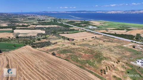 ÇANAKKALE LAPSEKİ ÇARDAK BOĞAZ VE KÖPRÜ MANZARALI SATILIK ARSA