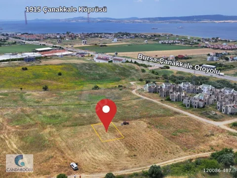 ÇANAKKALE 315 M² YERİ YÜKSEK MRKZ YAKIN FULL MNZRL İMARLI ARSA