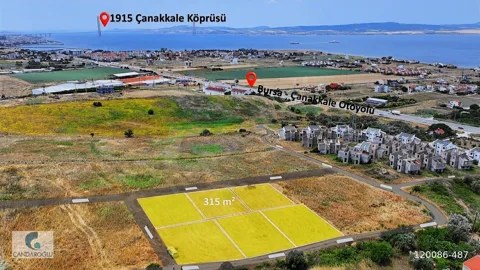 ÇANAKKALE 315 M² YERİ YÜKSEK MRKZ YAKIN FULL MNZRL İMARLI ARSA