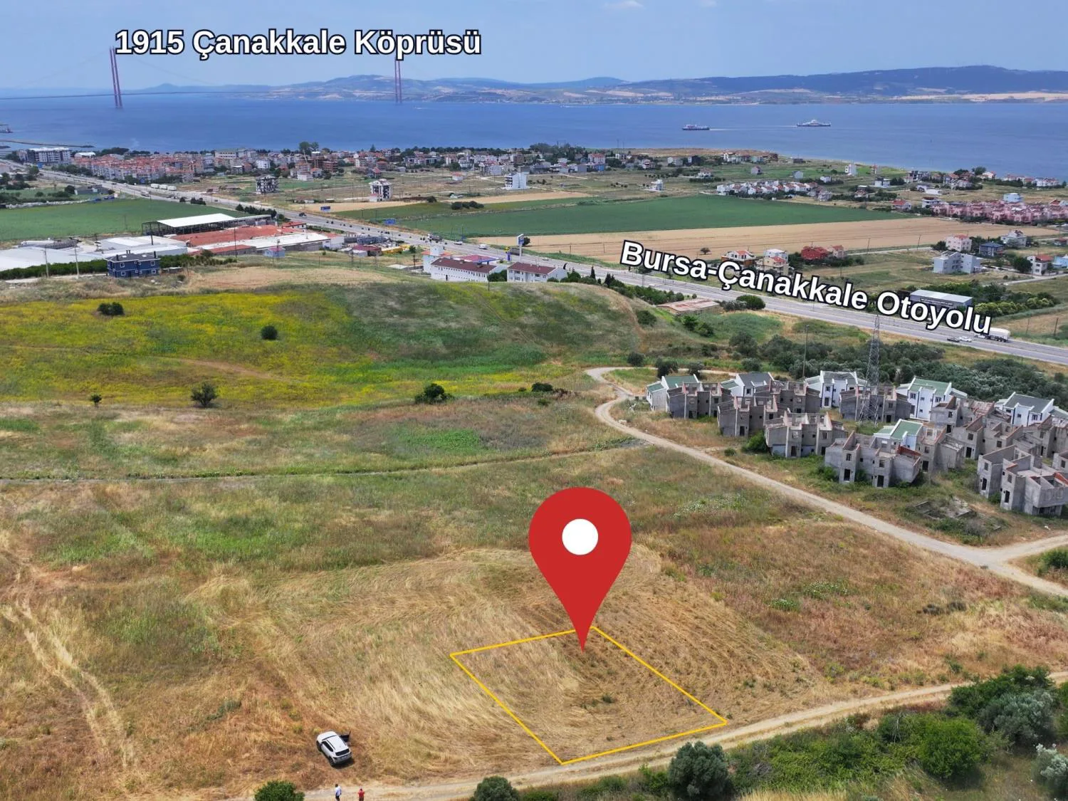 313M² YERİ YÜKSEKTE HEMEN İNŞAAT YAPILABİLİR HARİKA MANZARALI SATILIK ARSA
