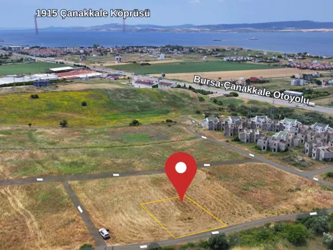 313M² YERİ YÜKSEKTE HEMEN İNŞAAT YAPILABİLİR HARİKA MANZARALI SATILIK ARSA