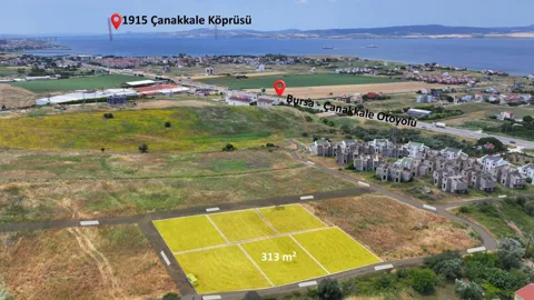 313M² YERİ YÜKSEKTE HEMEN İNŞAAT YAPILABİLİR HARİKA MANZARALI SATILIK ARSA