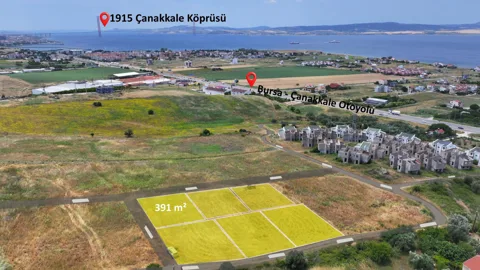 391M² YERİ YÜKSEKTE HEMEN İNŞAAT YAPILABİLİR HARİKA MANZARALI SATILIK ARSA