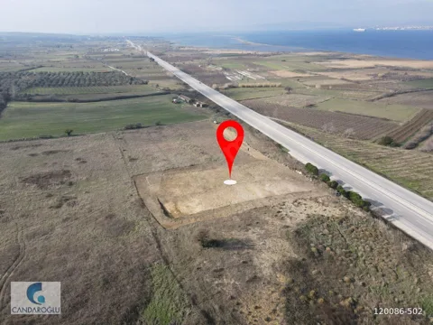 ÇANAKKALE ANA ASFALT CEPHELİ DENİZ MANZ 3195 M² ARSA PROJE YAPLR